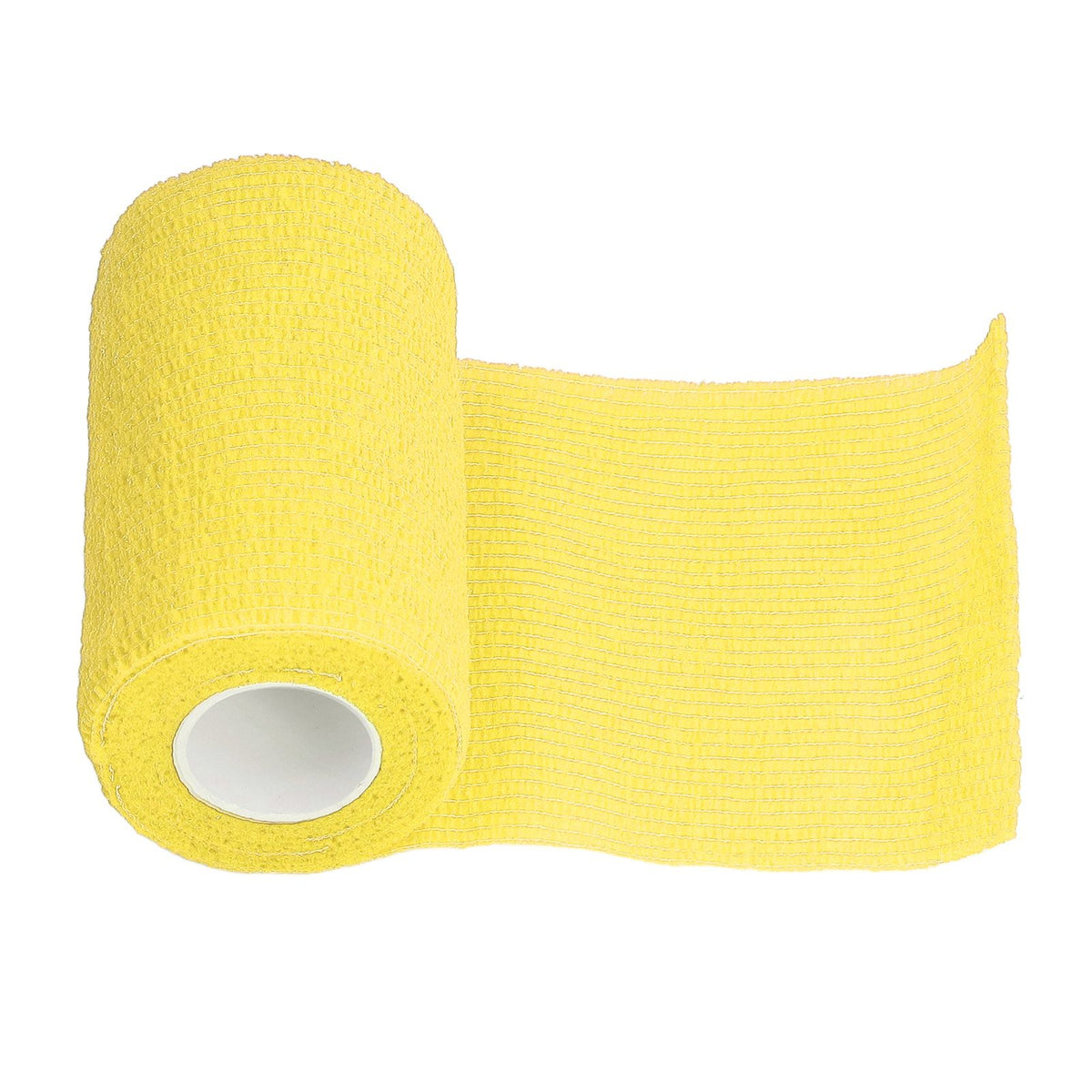 12Pcs Bandage Wrap Natural Latex Elastic Self Adhesive Wrap for Cows Dogs Horses 10cm Yellow