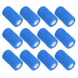 12Pcs Bandage Wrap Natural Latex Elastic Self Adhesive Wrap for Cows Dogs Horses 10cm Blue