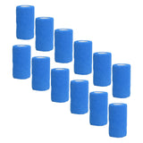 12Pcs Bandage Wrap Natural Latex Elastic Self Adhesive Wrap for Cows Dogs Horses 10cm Blue