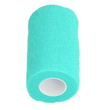 12Pcs Bandage Wrap Natural Latex Elastic Self Adhesive Wrap for Cows Dogs Horses 10cm Cyan - Extra Image