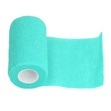 12Pcs Bandage Wrap Natural Latex Elastic Self Adhesive Wrap for Cows Dogs Horses 10cm Cyan - Extra Image