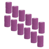 12Pcs Bandage Wrap Natural Latex Elastic Self Adhesive Wrap for Cows Dogs Horses 10cm Purple