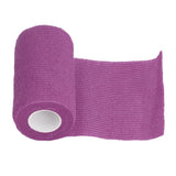 12Pcs Bandage Wrap Natural Latex Elastic Self Adhesive Wrap for Cows Dogs Horses 10cm Purple