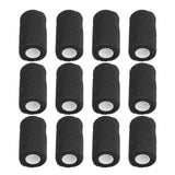 12Pcs Bandage Wrap Natural Latex Elastic Self Adhesive Wrap for Cows Dogs Horses 10cm Black