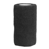 12Pcs Bandage Wrap Natural Latex Elastic Self Adhesive Wrap for Cows Dogs Horses 10cm Black
