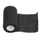 12Pcs Bandage Wrap Natural Latex Elastic Self Adhesive Wrap for Cows Dogs Horses 10cm Black - Extra Image