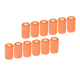 12Pcs Bandage Wrap Natural Latex Elastic Self Adhesive Wrap for Cows Dogs Horses 10cm Orange
