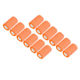 12Pcs Bandage Wrap Natural Latex Elastic Self Adhesive Wrap for Cows Dogs Horses 10cm Orange - Top-Down View