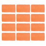12Pcs Bandage Wrap Natural Latex Elastic Self Adhesive Wrap for Cows Dogs Horses 10cm Orange