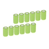 12Pcs Bandage Wrap Natural Latex Elastic Self Adhesive Wrap for Cows Dogs Horses 10cm Green