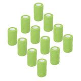 12Pcs Bandage Wrap Natural Latex Elastic Self Adhesive Wrap for Cows Dogs Horses 10cm Green