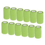 12Pcs Bandage Wrap Natural Latex Elastic Self Adhesive Wrap for Cows Dogs Horses 10cm Green