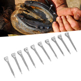 250 Pcs Horseshoe Nails High Tensile Strength Good Elasticity Accurately Crafted Steel Horse Shoes Nails FJ0RACE