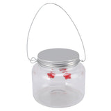 Hanging Bird Feeder 475ml Unique Red Flowers Design 3 Feeding Ports Wide Opening Easy Filling Bird Feeder - 45-Degree Angle