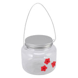 Hanging Bird Feeder 475ml Unique Red Flowers Design 3 Feeding Ports Wide Opening Easy Filling Bird Feeder