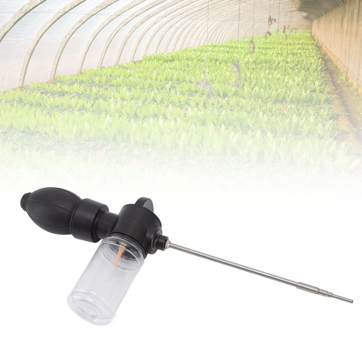 Pest Control Bulb Duster with 3 Stainless Steel Nozzles Termite Removal Tool Set for Agriculture Forestry