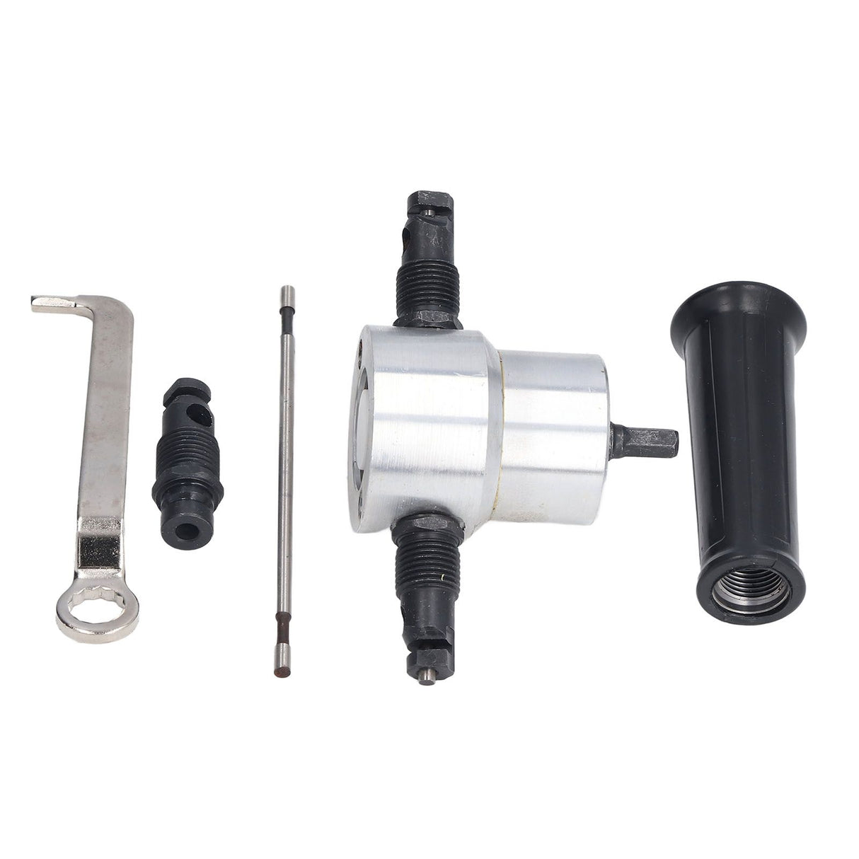 Double Head Sheet Metal Nibbler Cutter Adjustment High Hardness Multifunctional Drill Attachment Metal Nibbler Tool Kit