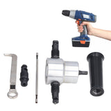 Double Head Sheet Metal Nibbler Cutter Adjustment High Hardness Multifunctional Drill Attachment Metal Nibbler Tool Kit