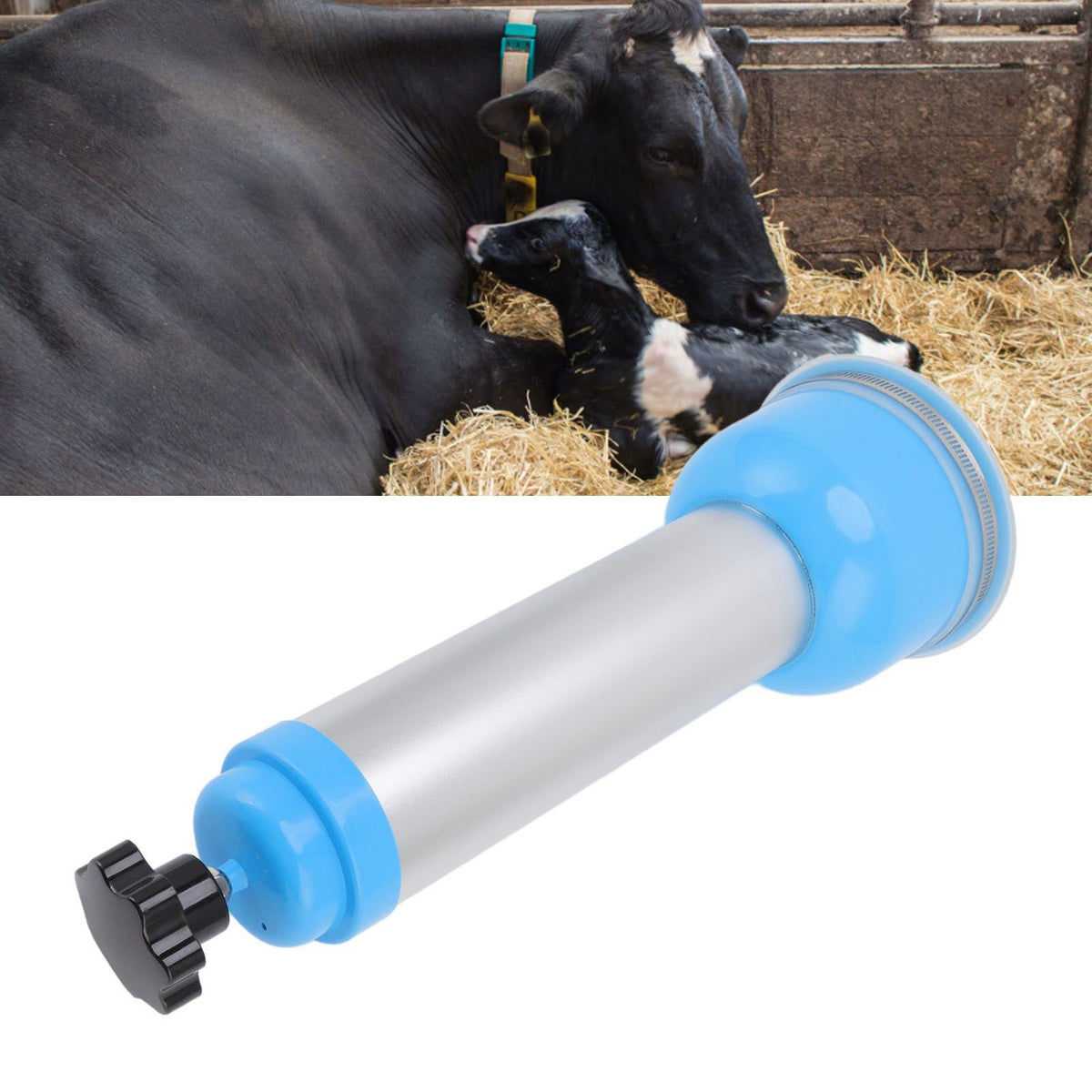 Calf Assisted Breathing Pump Professional Blue Calf Breathing Pump for Home Cattle Farm