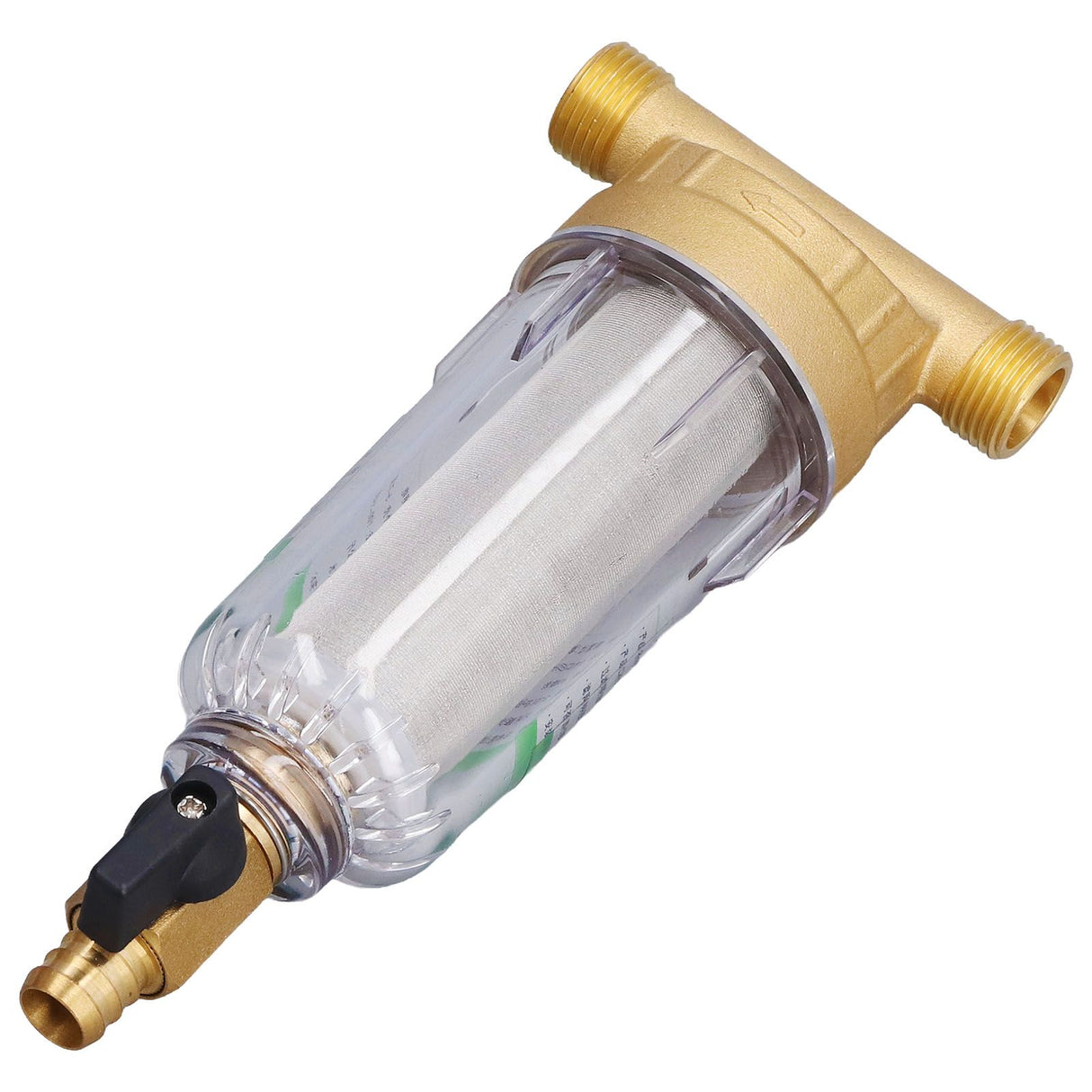 Water System Prefilter G1/2 Male Thread Detachable High Density Sediment Pipe Filter for Automatic Water Supply System