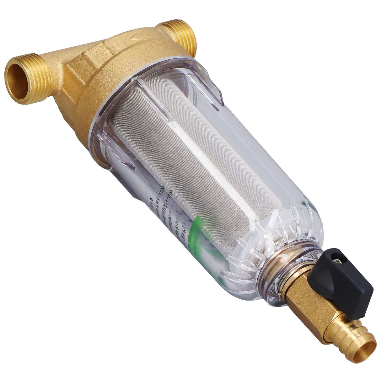 Water System Prefilter G1/2 Male Thread Detachable High Density Sediment Pipe Filter for Automatic Water Supply System