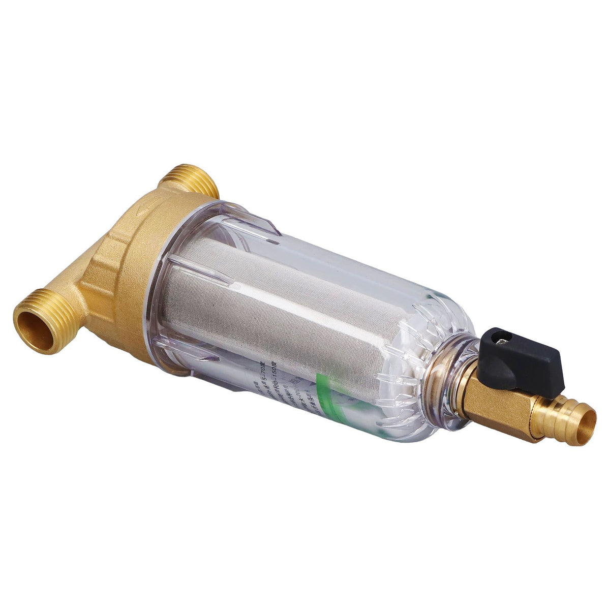 Water System Prefilter G1/2 Male Thread Detachable High Density Sediment Pipe Filter for Automatic Water Supply System