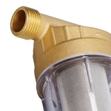 Water System Prefilter G1/2 Male Thread Detachable High Density Sediment Pipe Filter for Automatic Water Supply System