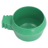 25Pcs Mini Bird Parrots Food Water Bowl Inlay Installation Round Green Parrots Small Food Water Bowl for Farms Home S - Extra Image