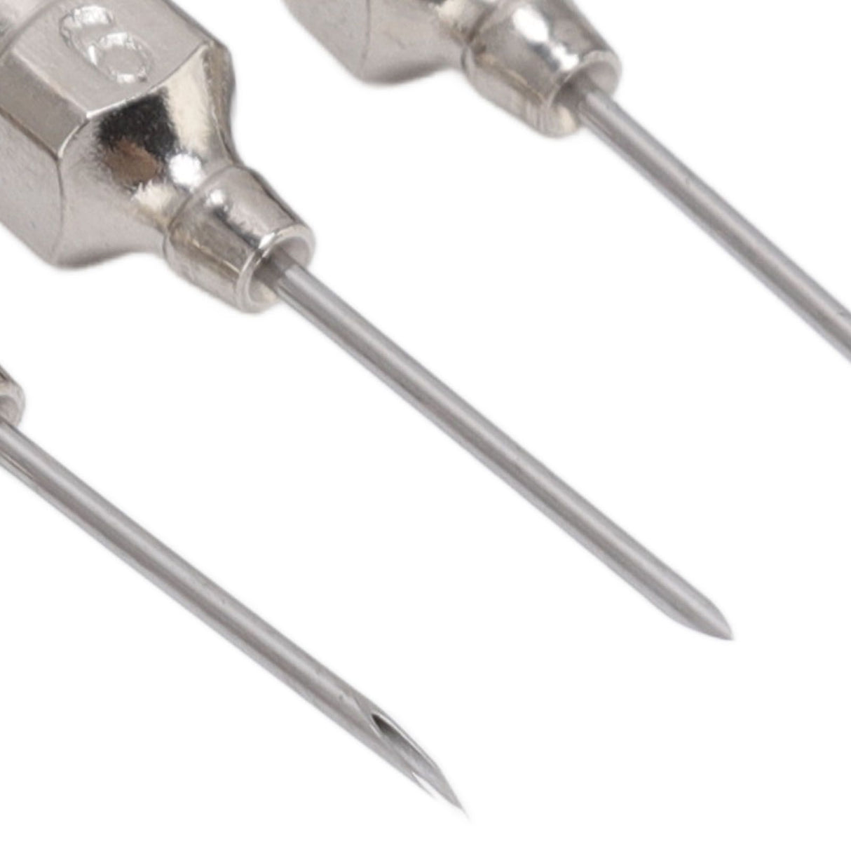 Poultry Injection Needles Stainless Steel Bovine Pig Injection Needle Cow Pig Injection Needle Accessories 9x15mm / 0.4x0.6in