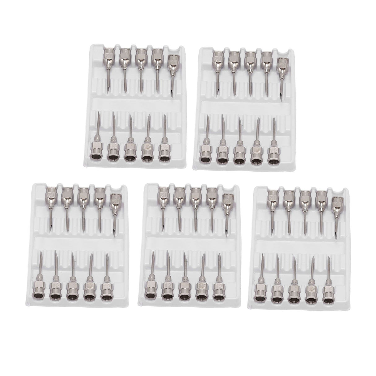 Poultry Injection Needles Stainless Steel Bovine Pig Injection Needle Cow Pig Injection Needle Accessories 12x15mm / 0.5x0.6in