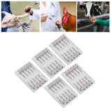 Poultry Injection Needles Stainless Steel Bovine Pig Injection Needle Cow Pig Injection Needle Accessories 12x15mm / 0.5x0.6in
