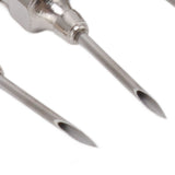 Poultry Injection Needles Stainless Steel Bovine Pig Injection Needle Cow Pig Injection Needle Accessories 12x15mm / 0.5x0.6in