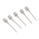 Poultry Injection Needles Stainless Steel Bovine Pig Injection Needle Cow Pig Injection Needle Accessories 12x25mm / 0.5x1.0in - Low Angle