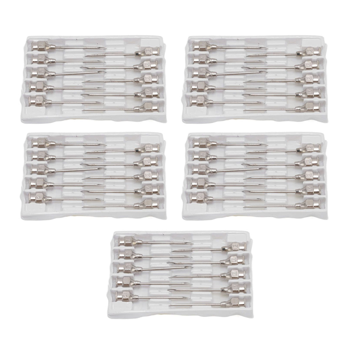 Poultry Injection Needles Stainless Steel Bovine Pig Injection Needle Cow Pig Injection Needle Accessories 12x25mm / 0.5x1.0in