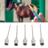 Poultry Injection Needles Stainless Steel Bovine Pig Injection Needle Cow Pig Injection Needle Accessories 12x25mm / 0.5x1.0in