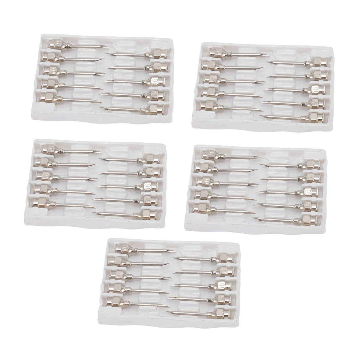 Poultry Injection Needles Stainless Steel Bovine Pig Injection Needle Cow Pig Injection Needle Accessories 16x20mm / 0.6x0.8in