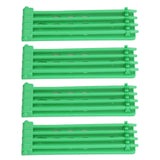 4Pcs Pigeon Leg Ring Stand 4 Column Design Large Capacity Wall Mounted Safe Durable Plastic Parrot Leg Ring Holder Green
