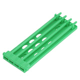 4Pcs Pigeon Leg Ring Stand 4 Column Design Large Capacity Wall Mounted Safe Durable Plastic Parrot Leg Ring Holder Green - Extra Image