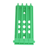 4Pcs Pigeon Leg Ring Stand 4 Column Design Large Capacity Wall Mounted Safe Durable Plastic Parrot Leg Ring Holder Green