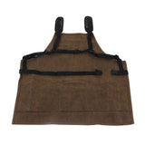 Woodworking Shop Apron Large Capacity Pocket Adjustment Shoulder Straps Waxed Apron for Carpentry Electrician - Extra Image