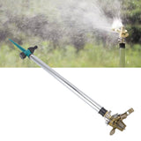 Garden Sprinkler Automatic 360 Degree Rotating 2 Modes Adjustable Zinc Alloy Lawn Sprinkler for Gardens