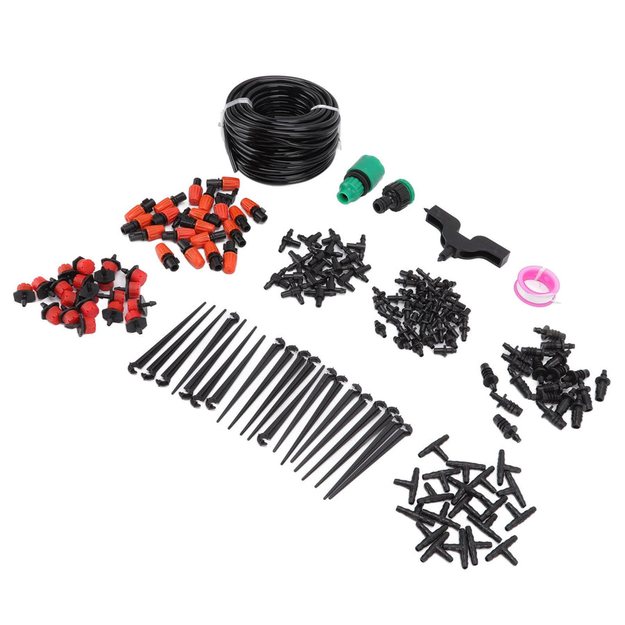 49.2ft Drip Irrigation Kit Adjustable Automatic Atomizing Watering System for Potted Plants Garden Greenhouse
