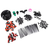 49.2ft Drip Irrigation Kit Adjustable Automatic Atomizing Watering System for Potted Plants Garden Greenhouse - Low Angle