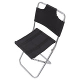 Folding Chair Breathable Fabric Portable Small Backrest Fishing Chair for Camping Barbecue Backpacking - Front View