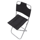 Folding Chair Breathable Fabric Portable Small Backrest Fishing Chair for Camping Barbecue Backpacking - Rear View
