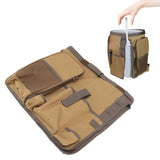 Bucket Organization Bag Round Shape Large Capacity Portable Handle Khaki Outdoor Bucket Tool Bag for Garden - Extra Image