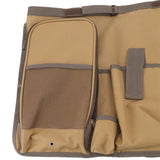 Bucket Organization Bag Round Shape Large Capacity Portable Handle Khaki Outdoor Bucket Tool Bag for Garden