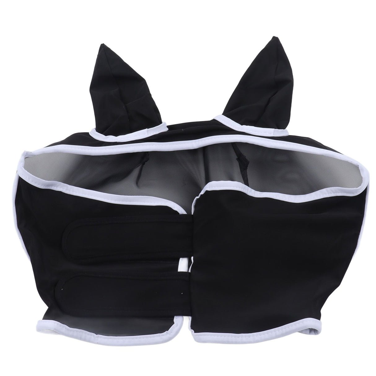 Horse Fly Mask Breathable Comfortable Soft Fine Mesh Design Horse Face Mask Horse Supplies with Ears Black