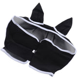 Horse Fly Mask Breathable Comfortable Soft Fine Mesh Design Horse Face Mask Horse Supplies with Ears Black