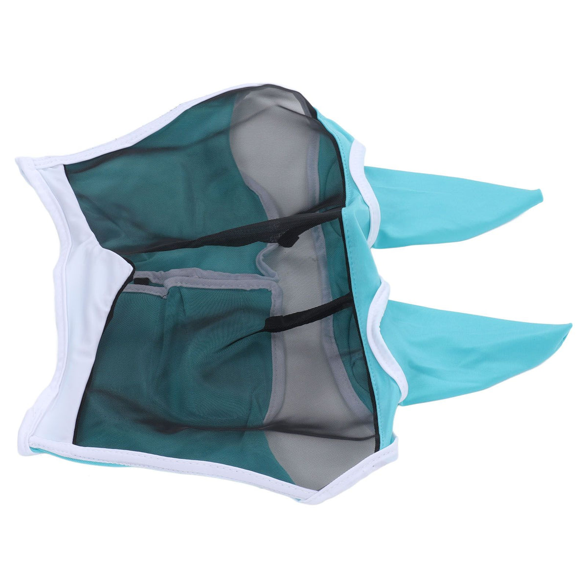 Horse Fly Mask Breathable Comfortable Soft Fine Mesh Design Horse Face Mask Horse Supplies with Ears Blue